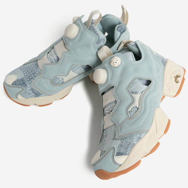 REEBOK リーボック インスタポンプ フューリー スニーカー INSTAPUMP FURY 94 LIGHT GREEN DENIM BEIGE ( デニム ジーンズ メンズ レディース 100245177 )