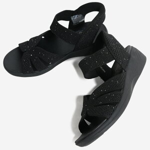 SKECHERS �X�P�b�`���[�Y Slip-ins ARYA �X���b�v�C���Y �A���� �T���_�� BLACK ( �n���Y�t���[ �����₷�� �y�� ����g�킸�ɗ����� �������܂ܗ����� �q�[�� �X�g���b�v �� ���f�B�[�X �E�B�����Y 1