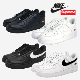【お買い物マラソン限定クーポン配布中！】NIKE ナイキ × SUPREME シュプリーム エアフォース AIR FORCE 1 コラボ スニーカー LOW SP 4 COLOR ( ブラック ホワイト 白 赤 ボックスロゴ AF1 メンズ レディース )