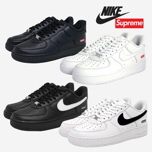 NIKE �i�C�L × SUPREME �V���v���[�� �G�A�t�H�[�X AIR FORCE 1 �R���{ �X�j�[�J�[ LOW SP 4 COLOR ( �u���b�N �z���C�g �� �� �{�b�N�X���S AF1 �����Y ���f�B�[�X )