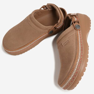 �y���������}���\������N�[�|���z�z���I�zcrocs Crafted Vegan Suede Clog SANDAL BROWN �N���b�N�X �X�G�[�h �N���b�O �T���_�� ( �~���[�� �x�[�W�� ���F ���f�B�[�X 214048-2EY )