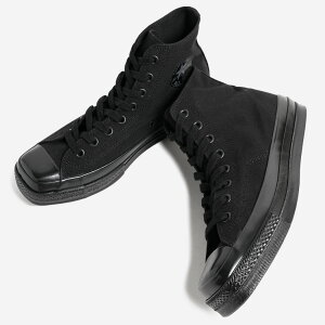 CONVERSE ALL STAR SQUARETOE HI BLACK MONOCHROME �R���o�[�X �I�[���X�^�[ �X�N�G�A�g�D �n�C�J�b�g �X�j�[�J�[ ( �u���b�N �� �����Y ���f�B�[�X 31318470 )