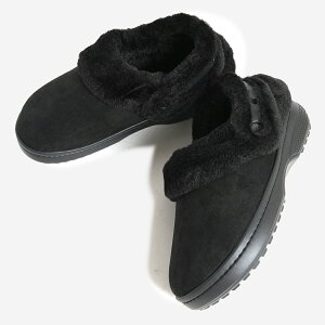 �y15���܂ł̂������ő��������I�I�zcrocs Classic Unfurgettable Sueded Clog BLACK �N���b�N�X �t�@�[ �X�G�[�h �N���b�O �~���[�� �T���_�� ( �{�A ���f�B�[�X �E�B�����Y �g���� �~�p �������� ���킢