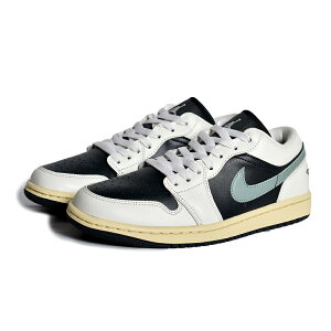 【15時までのご注文で即日発送!!】NIKE WMNS AIR JORDAN 1 LOW "Jade Smoke" ナイキ エアジョーダン スニーカー ( 白 黒 緑 グリーン AJ1 レディース ウィメンズ DC0774-001 )