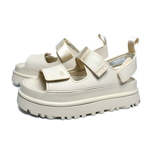 UGG W GOLDENGLOW SEA SALT �A�O �E�B�����Y �S�[���f���O���E �T���_�� �X���C�h ���f�B�[�X ( �x�[�W�� �Z�C�� �� �z���C�g ���� �X�g���b�v �x���g ���o�[ �E�B�����Y 1152685 )