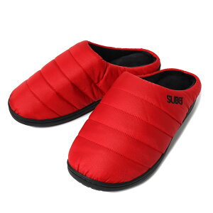 【15時までのご注文で即日発送!!】SUBU スブ ウィンターサンダル ルームシューズ スリッパ WINTER SANDAL "RED" 外履き 室内用 ( 赤 レッド メンズ レディース ウィメンズ 4977468 )
