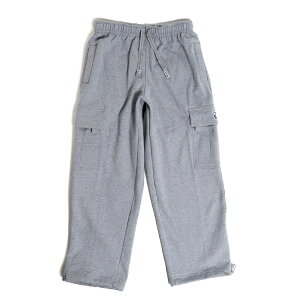 PRO CLUB �v���N���u �t���[�X �J�[�S�p���c �X�E�F�b�g�p���c Heavyweight Fleece Cargo Pants GREY BLACK �X�G�b�g �Y�{�� 162
