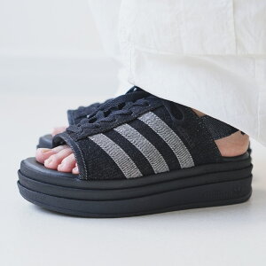 adidas �A�f�B�_�X �K�[�� �{�[���h ���� �T���_�� GAZELLE BOLD SANDALS CORE BLACK DENIM ( ���킢�� ����� ������� �X�g���b�v �� �u���b�N �f�j�� �X�g���b�v �x���g ���f�B�[�X �E�B�����Y KI0007 )