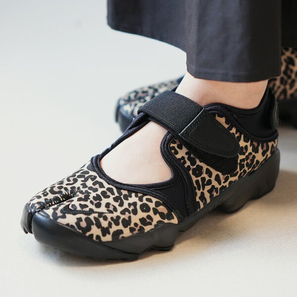 NIKE ナイキ W AIR RIFT BLACK HEMP ウィメンズ エアリフト スニーカー ( 足袋 レオパード アニマル柄 ヒョウ柄 サンダル レディース IR5696-010 )