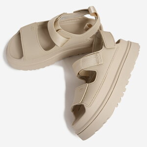UGG W GOLDENGLOW SEA SALT �A�O �E�B�����Y �S�[���f���O���E �T���_�� �X���C�h ���f�B�[�X ( �x�[�W�� �Z�C�� �� �z���C�g ���� �X�g���b�v �x���g ���o�[ �E�B�����Y 1152685 )