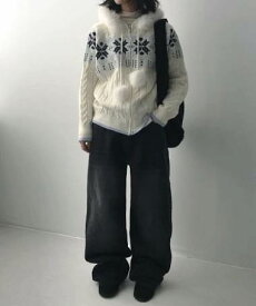 イヴォーク・ノルディックパーフードジップアップ ジップアップ フードパーカー レディース｜韓国 DAILYJOU｜コーディブック