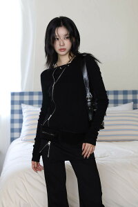 Vhj[΂߃jbgWbvAbv WbvAbv blouson-jacket fB[Xb؍ COLOR iN IDbR[fBubN