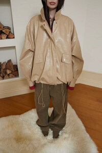 boxy leather jacket WPbg fB[Xb؍ COLOR iN IDbR[fBubN