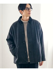 【SALE／50%OFF】ウールブレンドツイルジャケット coen コーエン ジャケット・アウター ブルゾン・ジャンパー グレー グリーン ブラウン【RBA_E】【送料無料】[Rakuten Fashion]