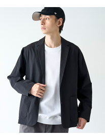 【SALE／40%OFF】ストレッチテックナイロンテーラードジャケット【ストレッチ,はっ水,耐摩耗性,UVカット】 coen コーエン ジャケット・アウター テーラードジャケット・ブレザー グレー ブラック【RBA_E】【送料無料】[Rakuten Fashion]
