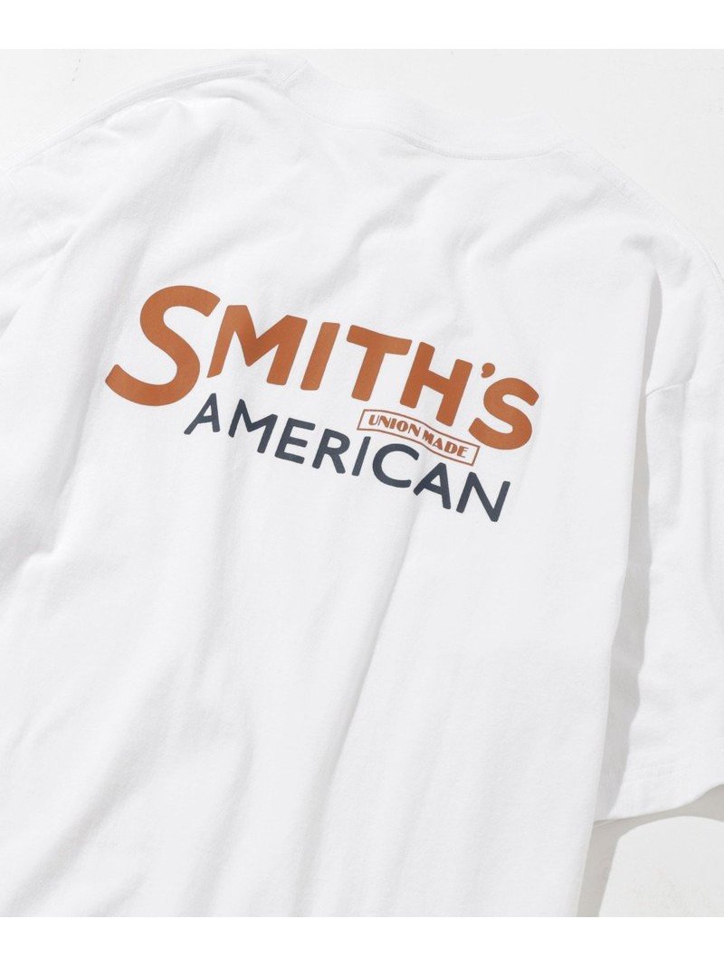 SMITH'S(スミス)別注ロゴプリントTシャツ(WEB限定カラー) coen コーエン トップス カットソー・Tシャツ ホワイト ブラック イエロー グリーン ネイビー[Rakuten Fashion]