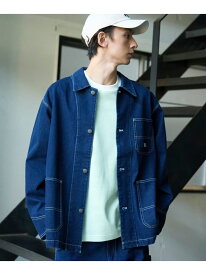 【SALE／30%OFF】SMITH'S(スミス)別注ワークジャケット coen コーエン ジャケット・アウター カバーオール・ワークジャケット ネイビー ホワイト【RBA_E】【送料無料】[Rakuten Fashion]