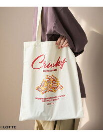 【SALE／40%OFF】【CRUNKY(クランキー)/別注】アソートロゴトートバッグ coen コーエン バッグ トートバッグ ブラウン ホワイト レッド【RBA_E】[Rakuten Fashion]
