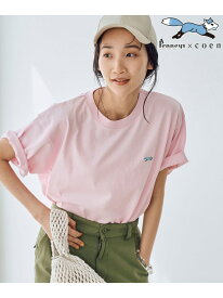 PENNEYS(ぺニーズ)別注ワンポイントロゴTシャツ coen コーエン トップス カットソー・Tシャツ ホワイト ブラック ピンク ブルー[Rakuten Fashion]