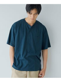 【SALE／55%OFF】スラブ天竺ヘンリーネック半袖Tシャツ coen コーエン トップス カットソー・Tシャツ ネイビー ホワイト【RBA_E】[Rakuten Fashion]