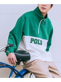 【SALE／55%OFF】POLO BCS(ポロ・ビーシーエス)別注スタンドハーフジップスウェットプルオーバー coen コーエン トップス スウェット・トレーナー グリーン ネイビー【RBA_E】[Rakuten Fashion]