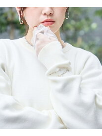【SALE／50%OFF】【選べる6色展開 / スプリングカラー】袖刺繍 スウェットライクハイゲージニット coen コーエン トップス ニット ブルー ホワイト ピンク グレー ベージュ【RBA_E】[Rakuten Fashion]