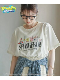 【SALE／40%OFF】【SpongeBob / スポンジ・ボブ 別注】グラフィックプリントUNI-Tシャツ coen コーエン トップス カットソー・Tシャツ ホワイト イエロー ピンク グレー【RBA_E】[Rakuten Fashion]