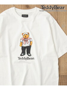 �ySALE�^50%OFF�zTeddy Bear(�e�f�B�x�A)�ʒ��v�����gT�V���c coen �R�[�G�� �g�b�v�X �J�b�g�\�[�ET�V���c �z���C�g �u���b�N�yRBA_E�z[Rakuten Fashion]