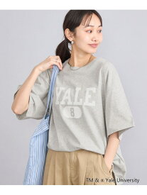 YALE別注ビッグシルエットTシャツ coen コーエン トップス カットソー・Tシャツ ホワイト グレー ベージュ ネイビー[Rakuten Fashion]