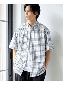 【SALE／50%OFF】シアサッカーチェックシャツ coen コーエン トップス シャツ・ブラウス オレンジ ホワイト【RBA_E】[Rakuten Fashion]