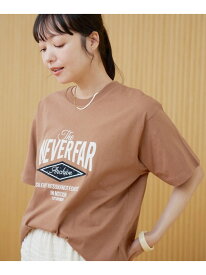 【SALE／50%OFF】フラワーワッフル刺繍 ロゴプリントゆるTシャツ coen コーエン トップス カットソー・Tシャツ ネイビー ホワイト【RBA_E】[Rakuten Fashion]