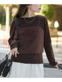 【SALE／45%OFF】【セットアイテム】ウォッシャブル シャギーニットキャミセット coen コーエン トップス ニット ブラウン ブルー ベージュ ホワイト【RBA_E】[Rakuten Fashion]