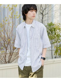 【SALE／19%OFF】リネンコットンショートスリーブシャツ coen コーエン トップス シャツ・ブラウス ブルー ホワイト ネイビー パープル【RBA_E】[Rakuten Fashion]