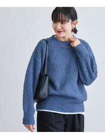 【SALE／37%OFF】カールヤーンアゼ編みニット coen コーエン トップス ニット ネイビー ホワイト グレー【RBA_E】[Rakuten Fashion]