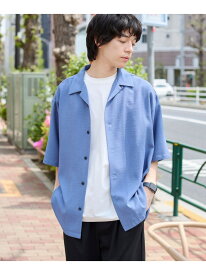 【SALE／50%OFF】リネンライクオープンカラーシャツ coen コーエン トップス シャツ・ブラウス ホワイト グレー ブラウン【RBA_E】[Rakuten Fashion]