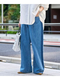 【SALE／40%OFF】サイドライン タックワイドデニムパンツ coen コーエン パンツ ジーンズ・デニムパンツ グレー【RBA_E】[Rakuten Fashion]
