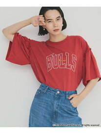 【SALE／19%OFF】NBA別注フレアスリーブTシャツ coen コーエン トップス カットソー・Tシャツ レッド ホワイト グレー【RBA_E】【送料無料】[Rakuten Fashion]