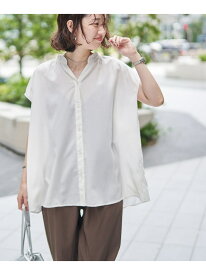 【SALE／25%OFF】バックシャーリングスキッパーフレンチスリーブブラウス coen コーエン トップス シャツ・ブラウス グレー ホワイト【RBA_E】[Rakuten Fashion]