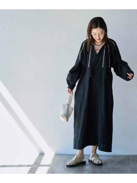 楽天市場】【SALE／38%OFF】MARKET(マーケット)配色刺繍カフタン 