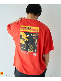 【SALE／55%OFF】Kodak(コダック)フォトTシャツ coen コーエン トップス カットソー・Tシャツ イエロー レッド ホワイト【RBA_E】[Rakuten Fashion]