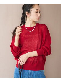 【SALE／45%OFF】【UVカット】オータムシアークルーネックニット coen コーエン トップス ニット ブラック レッド ブルー グレー【RBA_E】[Rakuten Fashion]