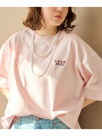 【SALE／15%OFF】【新色登場】coen(コーエン)ロゴ刺繍 ユニT coen コーエン トップス カットソー・Tシャツ ホワイト ベージュ グレー ピンク ブラウン【RBA_E】[Rakuten Fashion]