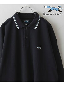 【SALE／45%OFF】PENNEYS(ぺニーズ)別注ヘビーロングスリーブポロシャツ coen コーエン トップス ポロシャツ ブラック ホワイト ネイビー【RBA_E】[Rakuten Fashion]