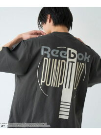 【SALE／25%OFF】Reebok(リーボック)別注PUMP Tシャツ coen コーエン トップス カットソー・Tシャツ ホワイト グレー ベージュ【RBA_E】[Rakuten Fashion]