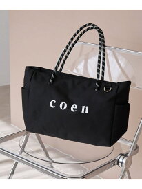 【再入荷/新色登場】coen(コーエン)ロゴ ポリキャンバスショルダーバッグ(WEB限定カラーあり) coen コーエン バッグ ショルダーバッグ ベージュ ネイビー ブラウン ブラック グレー[Rakuten Fashion]