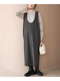 【SALE／50%OFF】【REVERSE WARM】あったかスウェット Uネックジャンスカ coen コーエン ワンピース・ドレス ジャンパースカート グレー ホワイト ブラウン ブラック【RBA_E】[Rakuten Fashion]