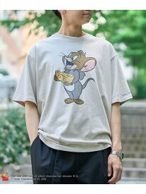 【SALE／50%OFF】TOM and JERRY (トムとジェリー)ヴィンテージライクTシャツ coen コーエン トップス カットソー・Tシャツ グレー ベージュ ネイビー イエロー【RBA_E】[Rakuten Fashion]