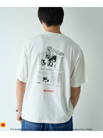 【SALE／40%OFF】Kodak(コダック)カメラプリントTシャツ coen コーエン トップス カットソー・Tシャツ ブラック ホワイト【RBA_E】[Rakuten Fashion]