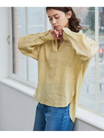 【RONEL】European Flax(ヨーロピアンフレックス) スキッパーシャツ coen コーエン トップス シャツ・ブラウス イエロー ブラック ホワイト【送料無料】[Rakuten Fashion]