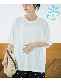 【Cool Hug Cotton / クールハグコットン】 ゆるTシャツ(接触冷感) coen コーエン トップス カットソー・Tシャツ ブラック ホワイト[Rakuten Fashion]